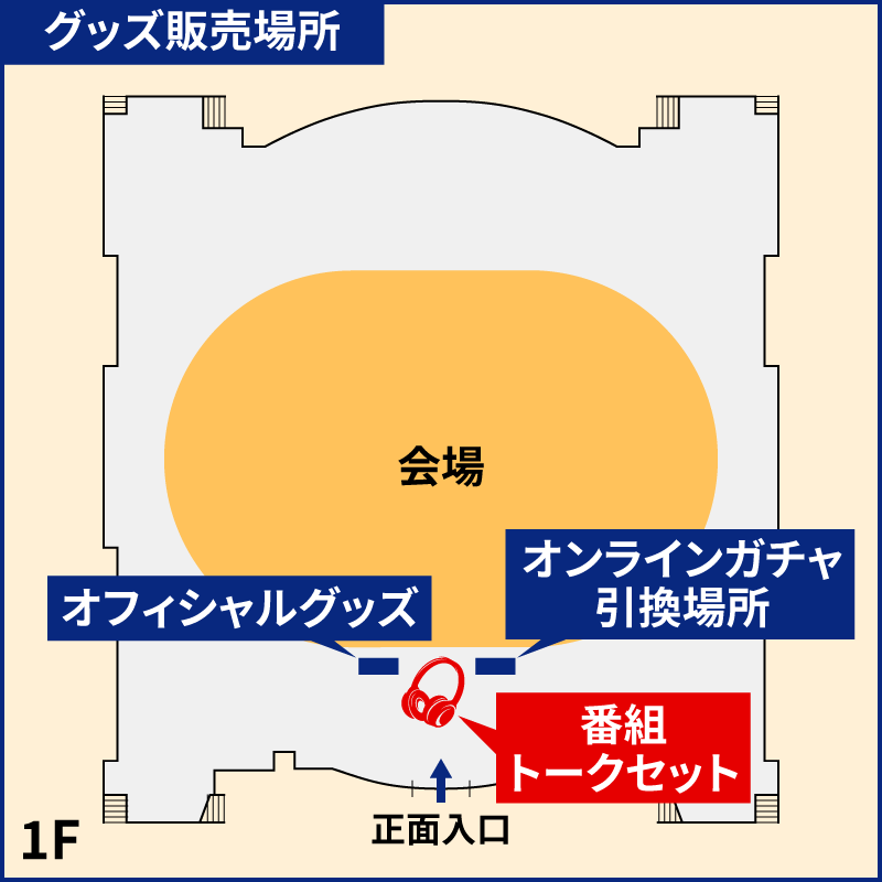 グッズ販売場所